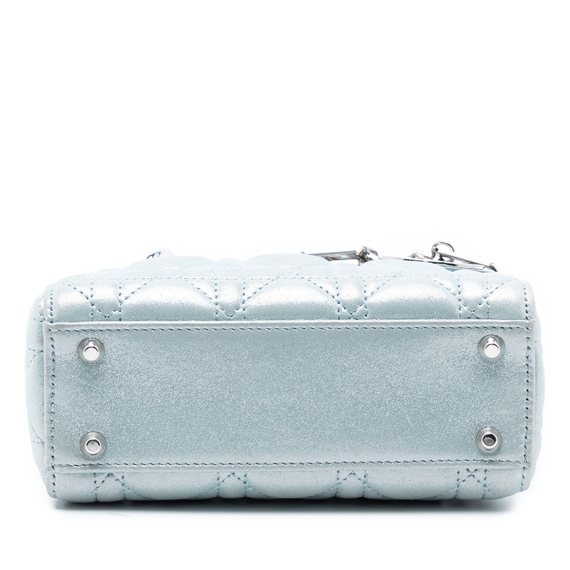 Dior Mini Iridescent Lambskin Cannage Lady Dior