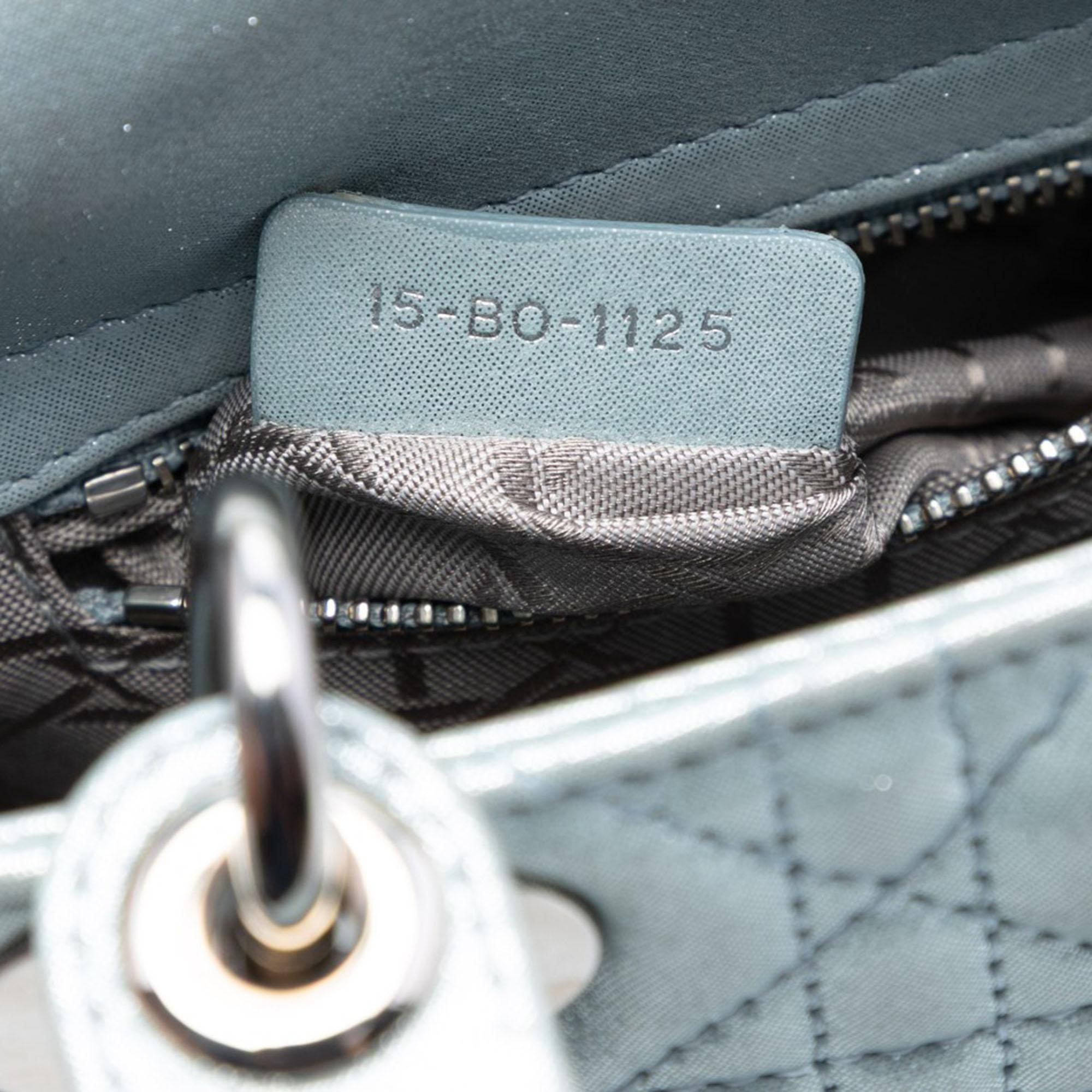 Dior Mini Iridescent Lambskin Cannage Lady Dior