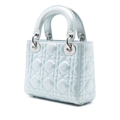 Dior Mini Iridescent Lambskin Cannage Lady Dior