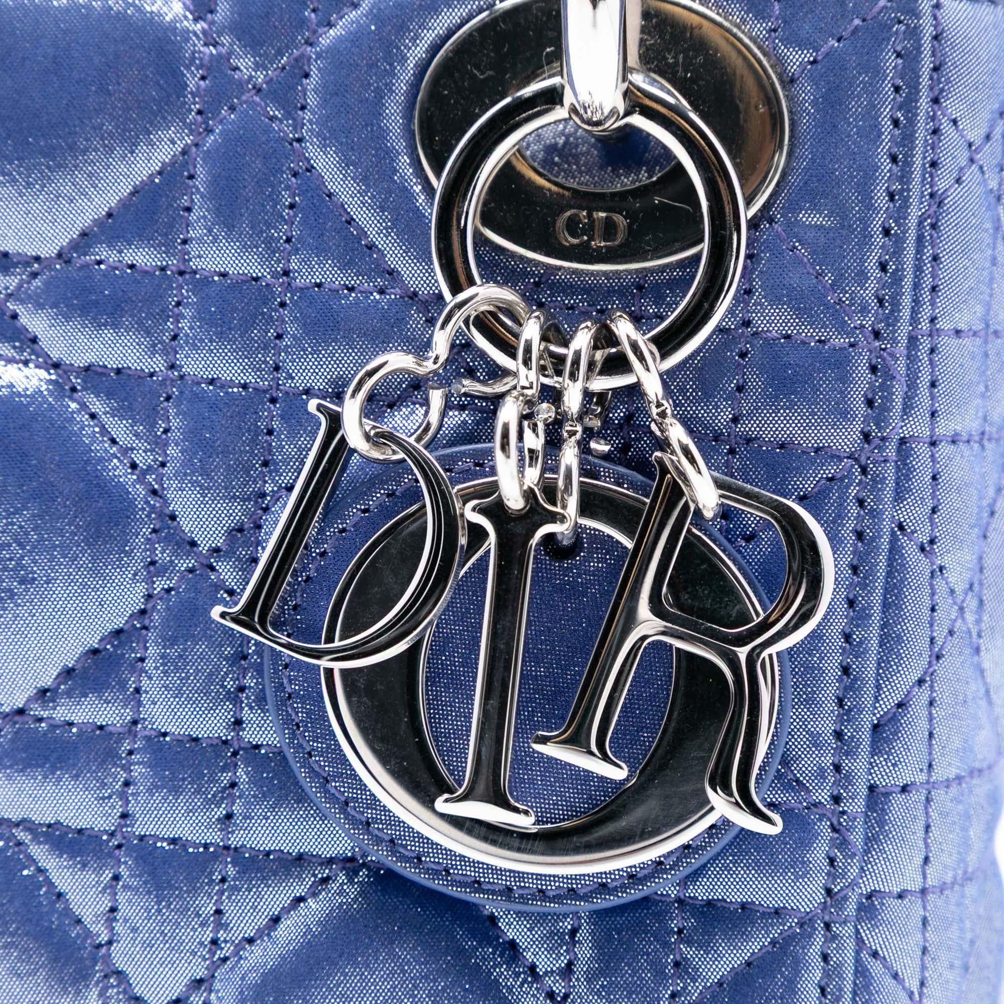 Dior Mini Iridescent Lambskin Cannage Lady Dior