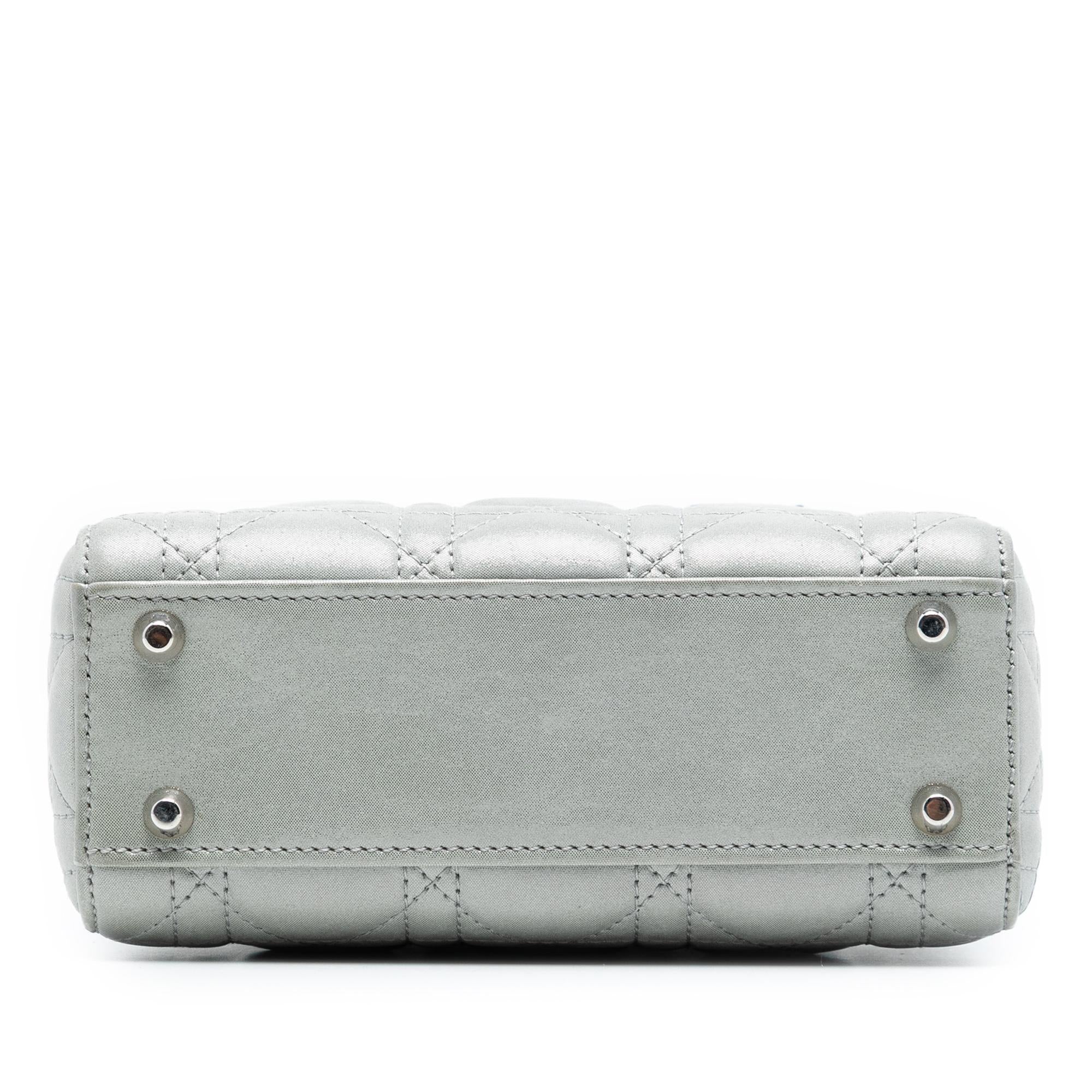 Dior Mini Iridescent Lambskin Cannage Lady Dior