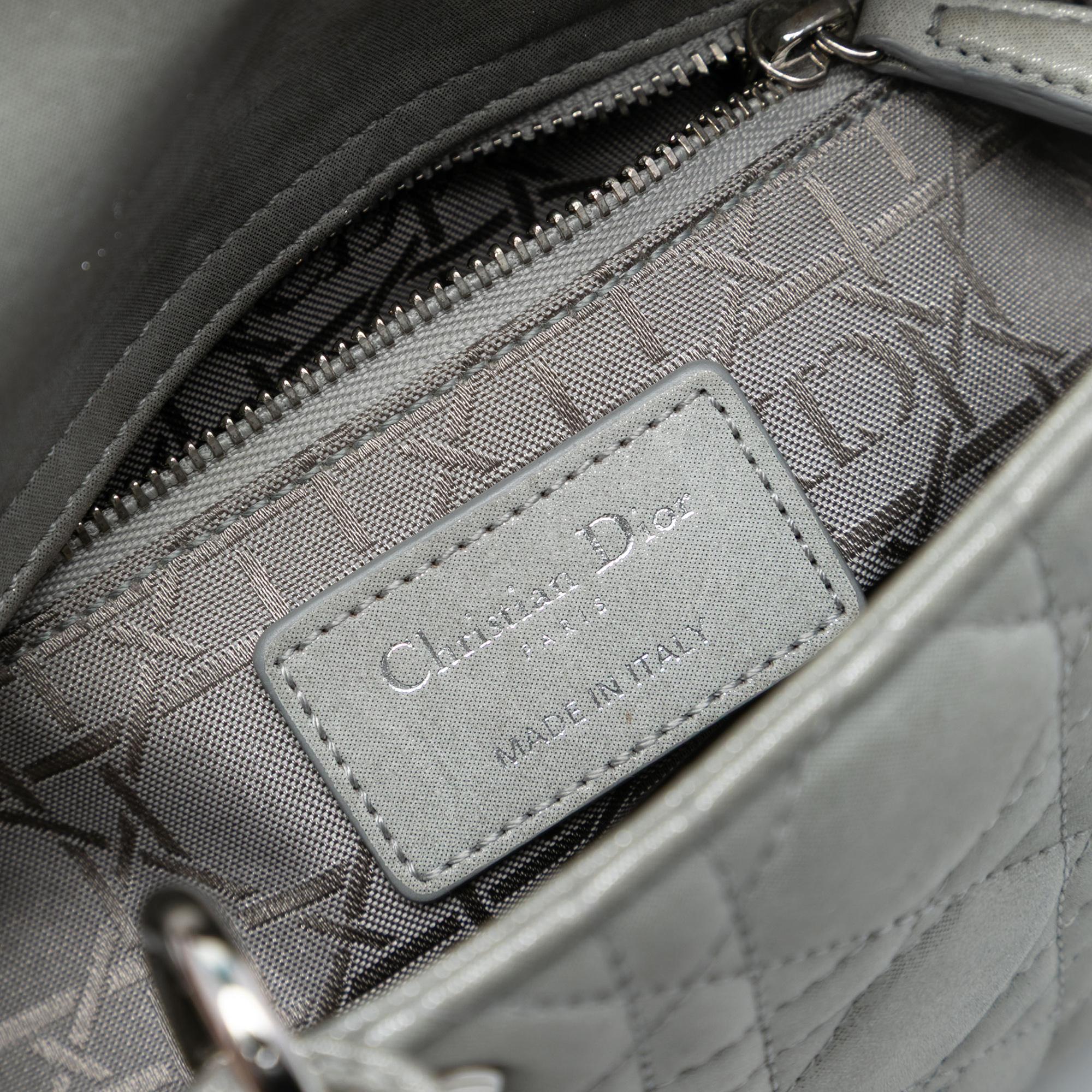 Dior Mini Iridescent Lambskin Cannage Lady Dior