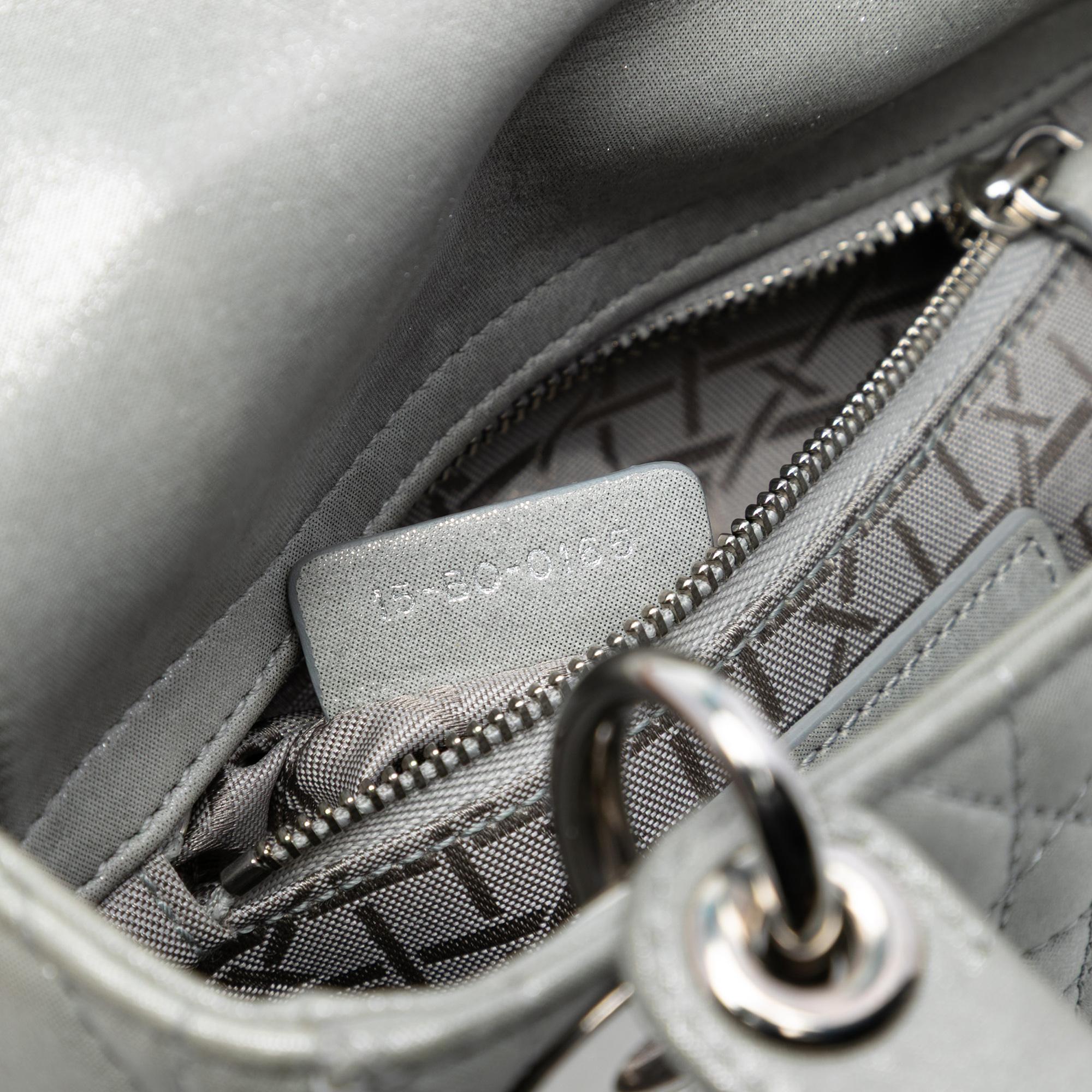 Dior Mini Iridescent Lambskin Cannage Lady Dior