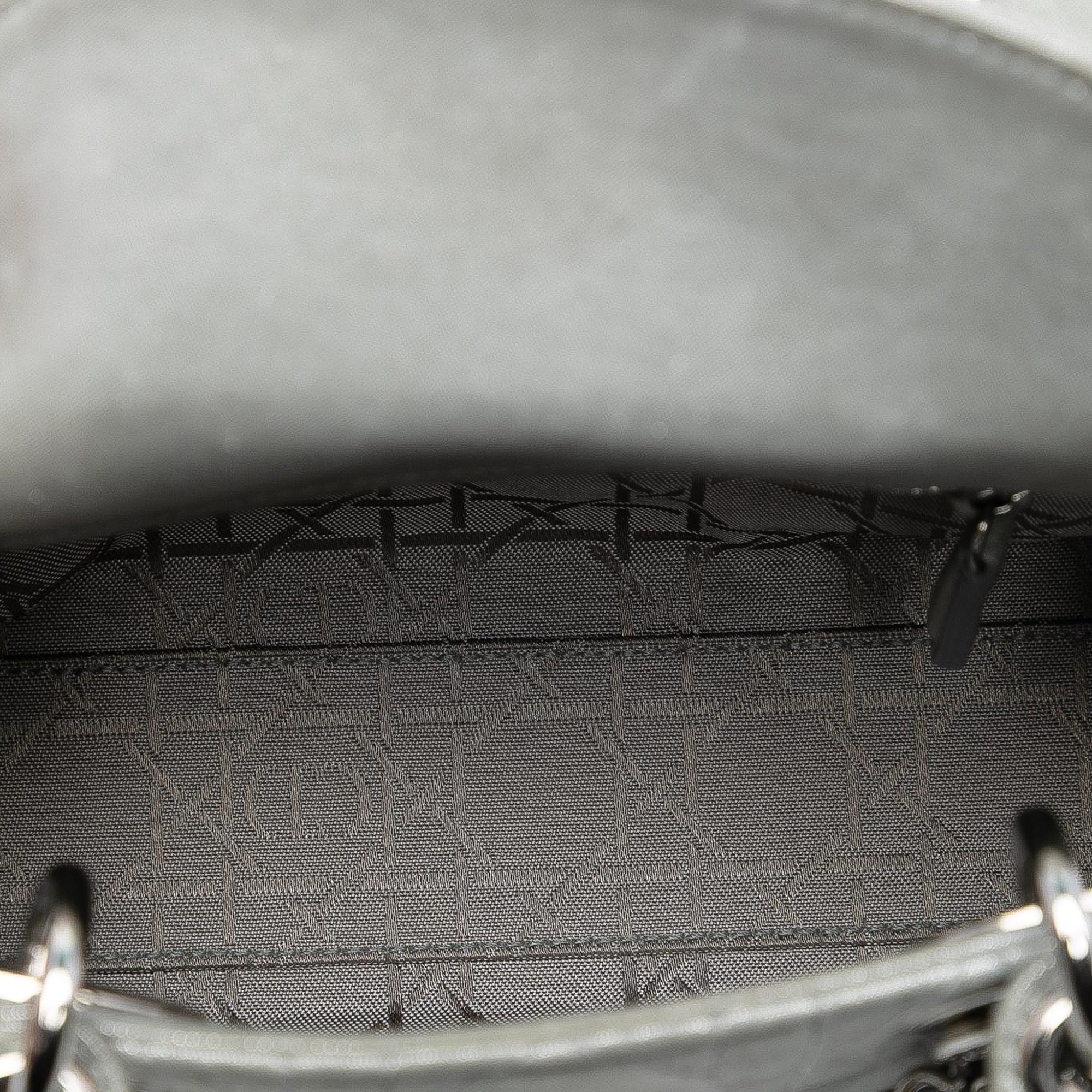 Dior Mini Iridescent Lambskin Cannage Lady Dior