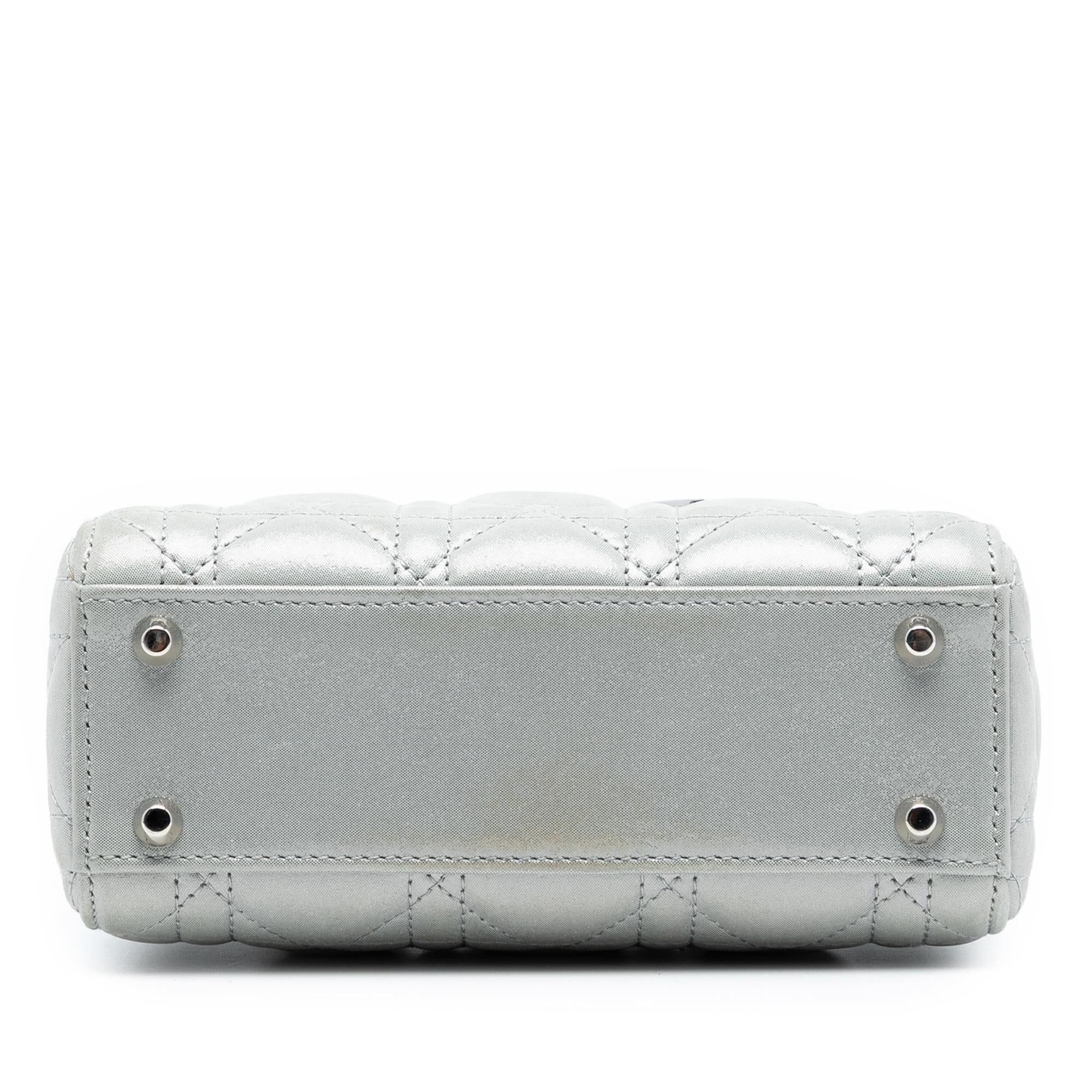 Dior Mini Iridescent Lambskin Cannage Lady Dior
