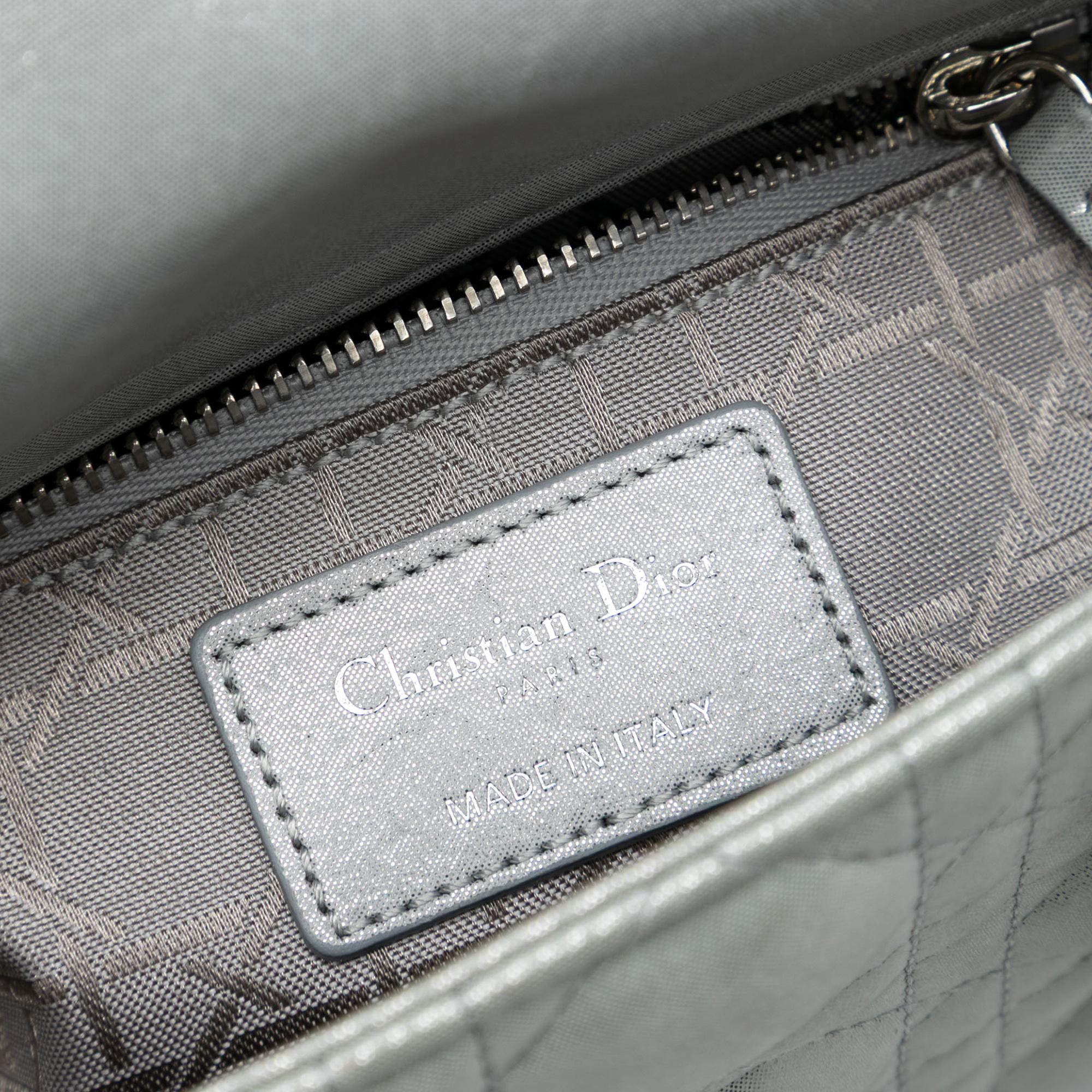 Dior Mini Iridescent Lambskin Cannage Lady Dior