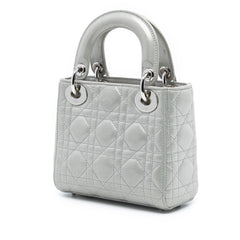 Dior Mini Iridescent Lambskin Cannage Lady Dior