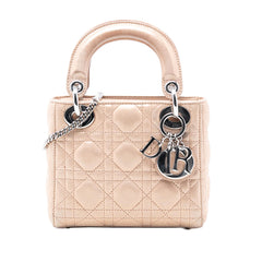 Dior Mini Iridescent Lambskin Cannage Lady Dior