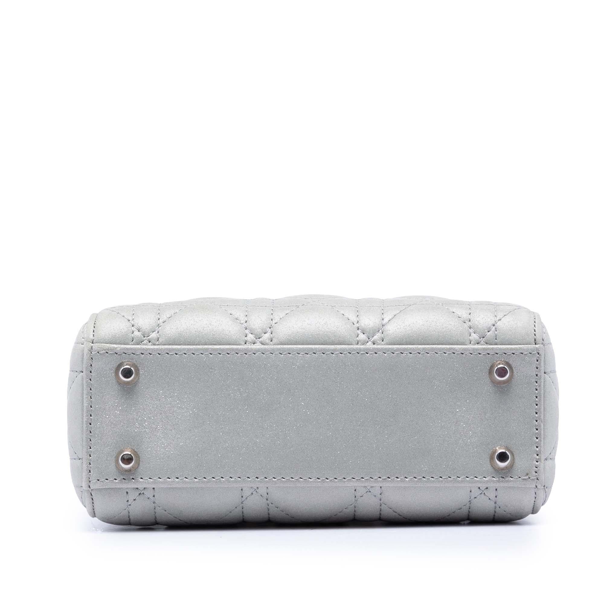 Dior Mini Iridescent Lambskin Cannage Lady Dior