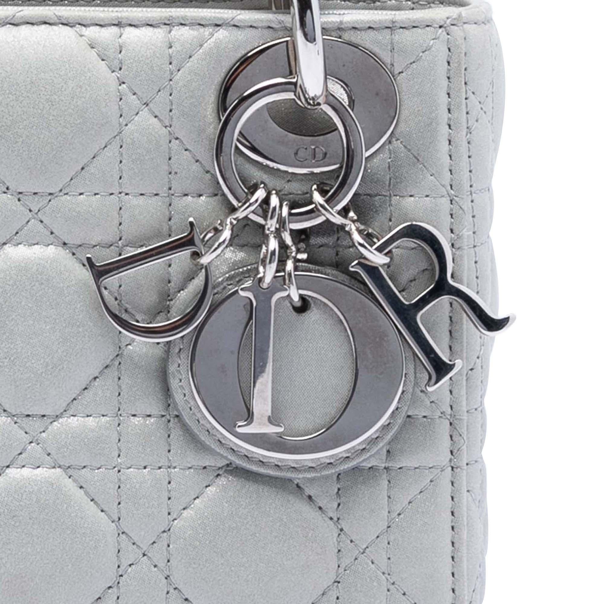 Dior Mini Iridescent Lambskin Cannage Lady Dior