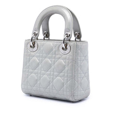Dior Mini Iridescent Lambskin Cannage Lady Dior