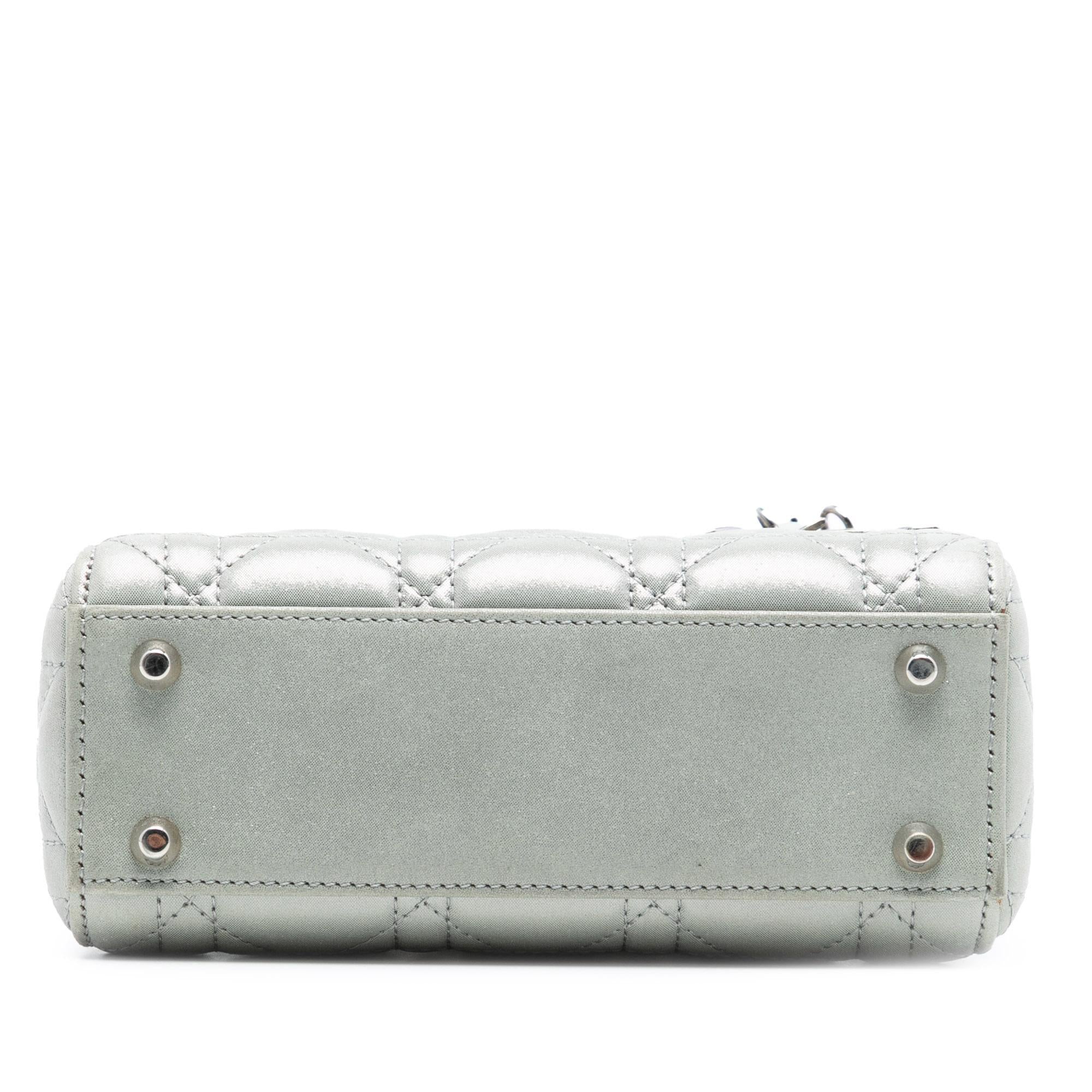 Dior Mini Iridescent Lambskin Cannage Lady Dior