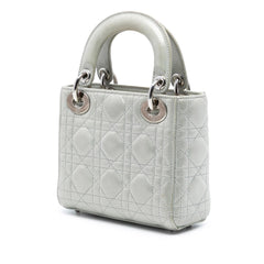 Dior Mini Iridescent Lambskin Cannage Lady Dior