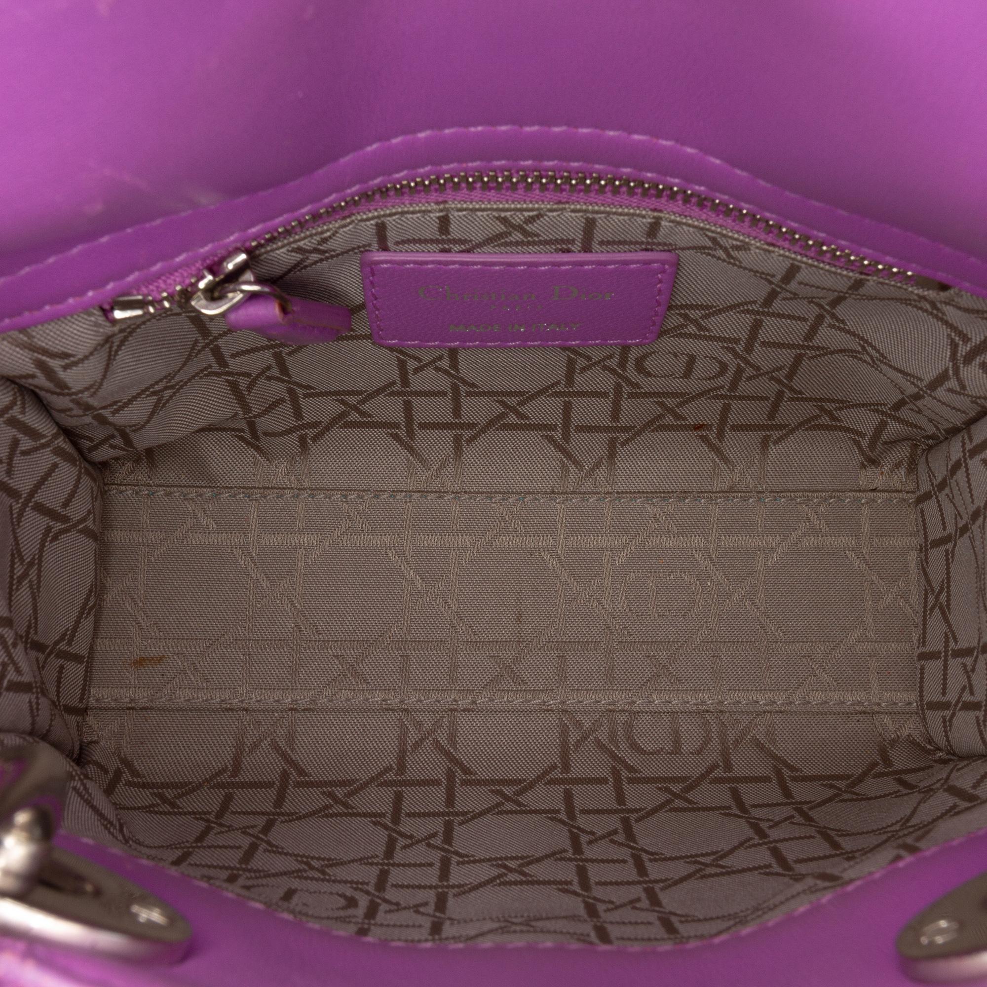 Dior Mini Lambskin Cannage Lady Dior