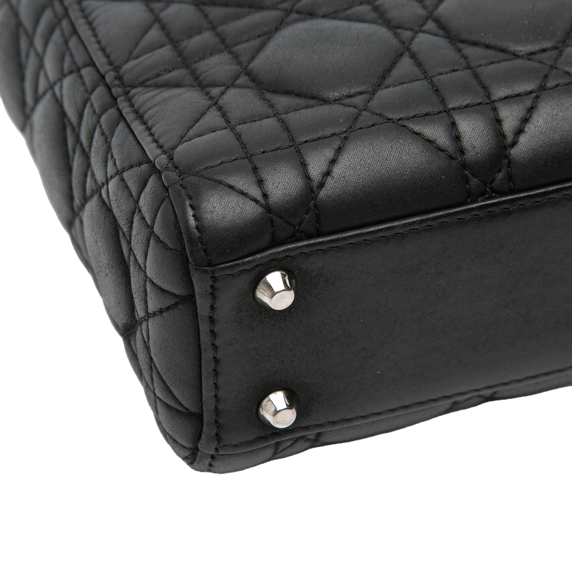 Dior Mini Lambskin Cannage Lady Dior