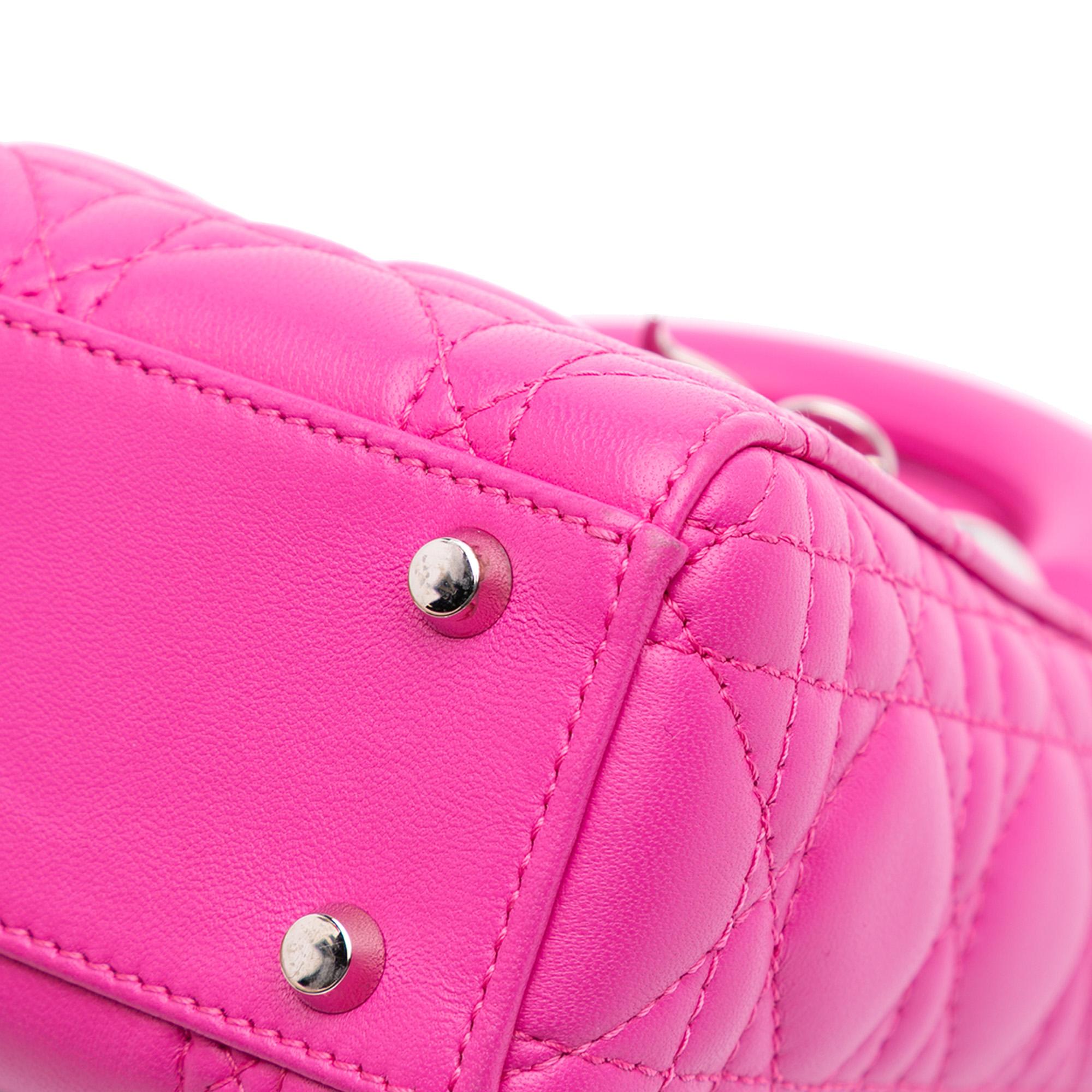 Dior Mini Lambskin Cannage Lady Dior