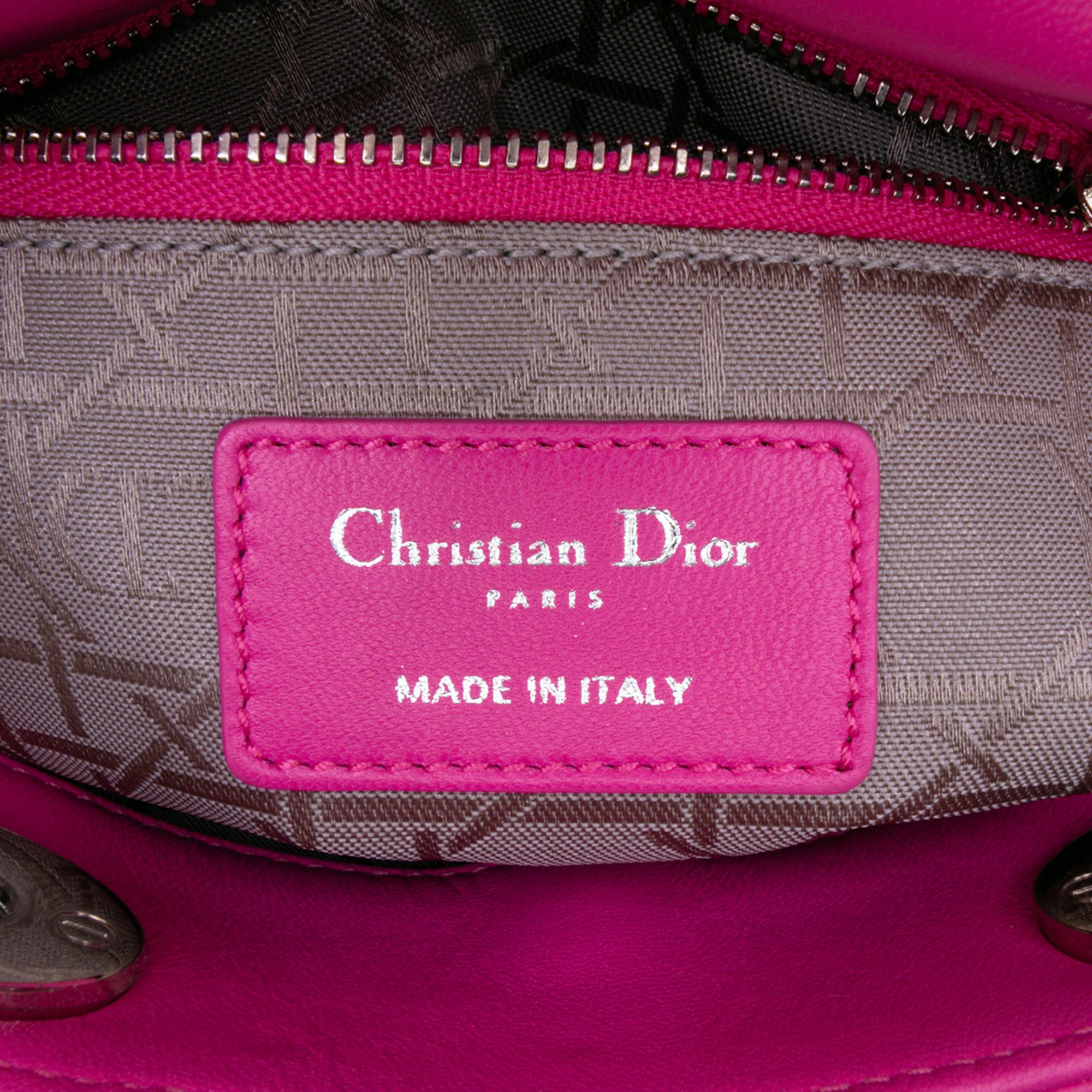 Dior Mini Lambskin Cannage Lady Dior