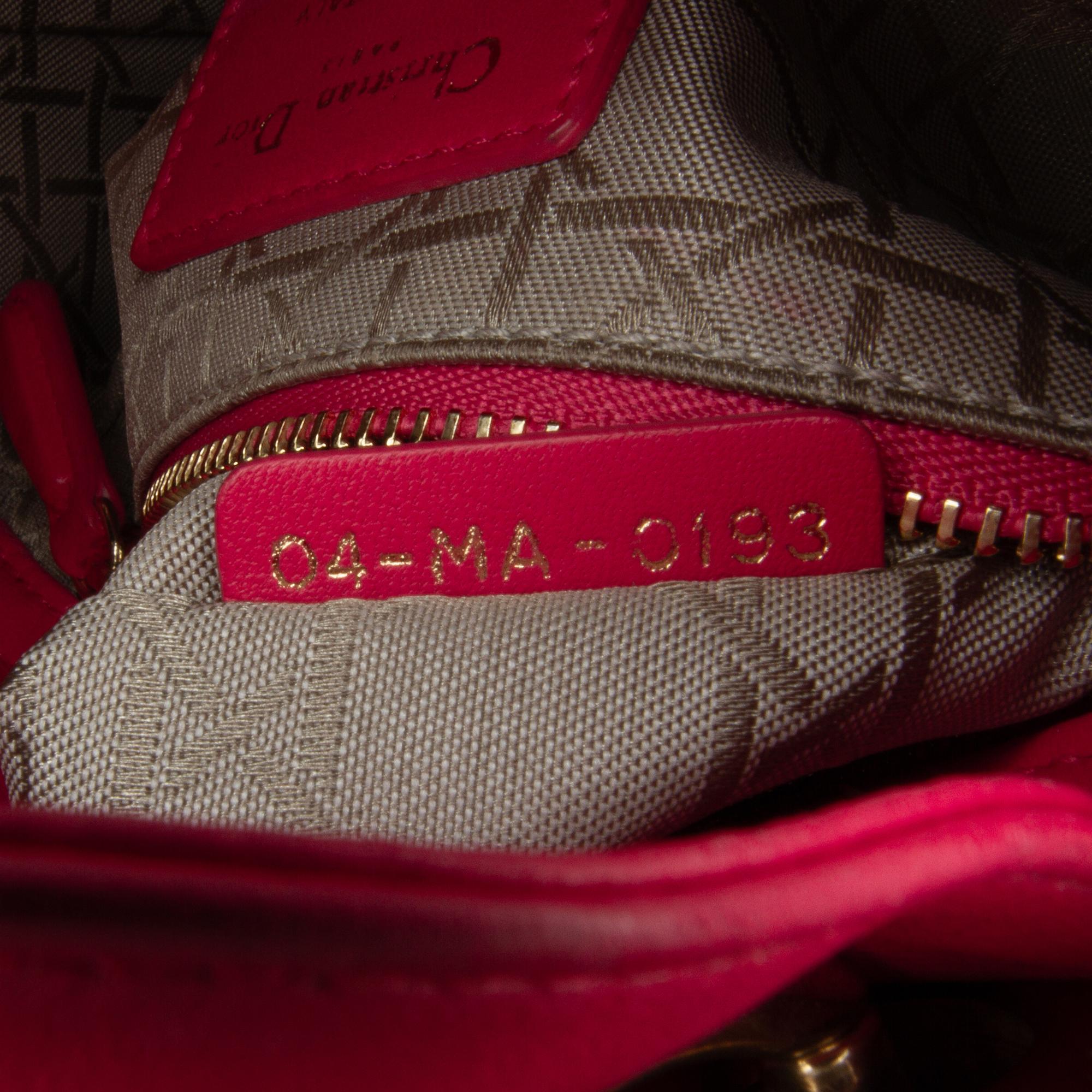 Dior Mini Lambskin Cannage Lady Dior