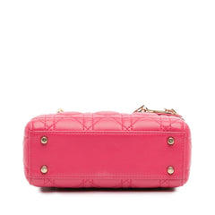 Dior Mini Lambskin Cannage Lady Dior