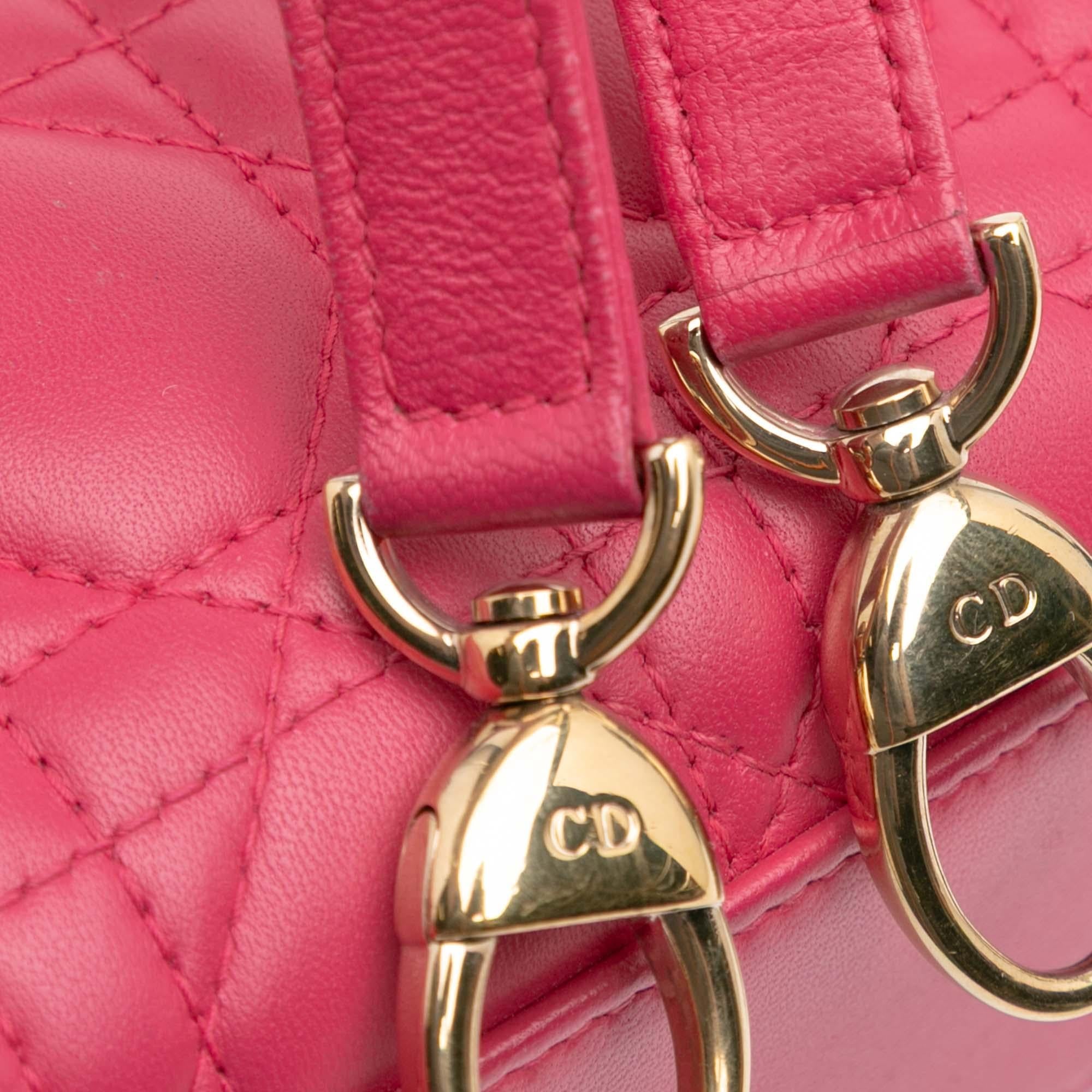 Dior Mini Lambskin Cannage Lady Dior
