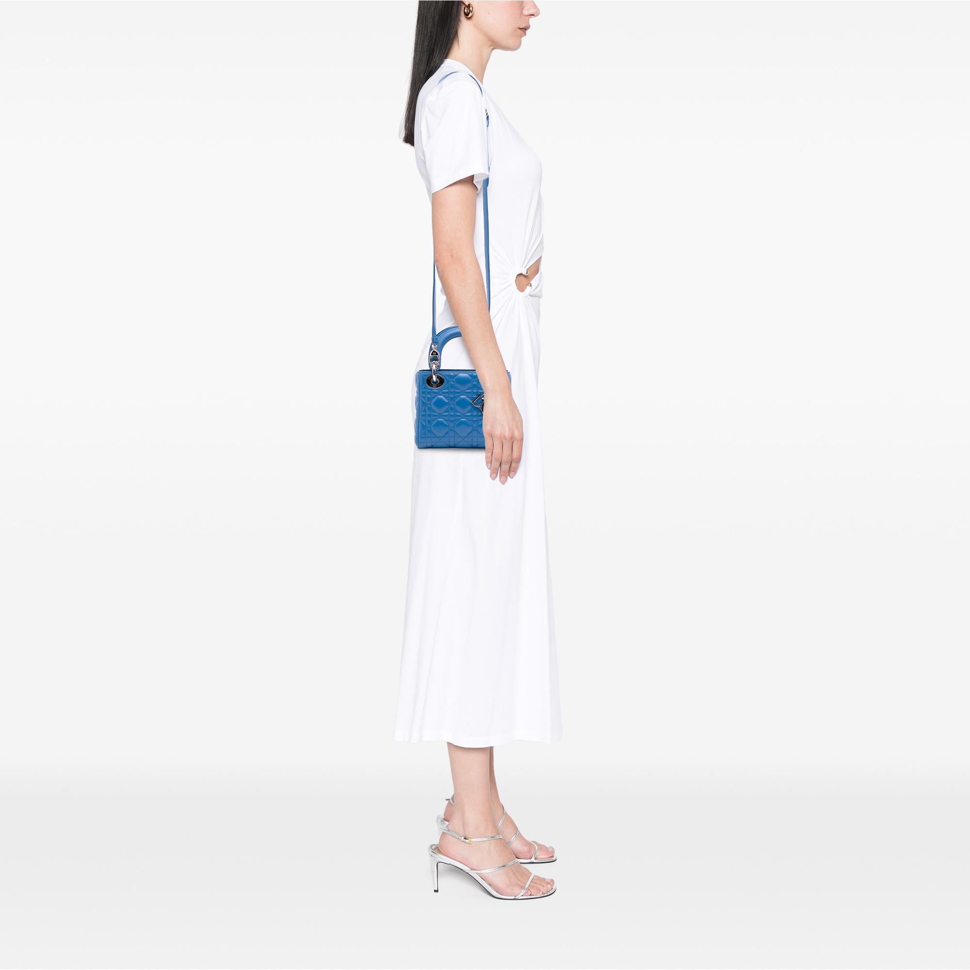 Dior Mini Lambskin Cannage Lady Dior