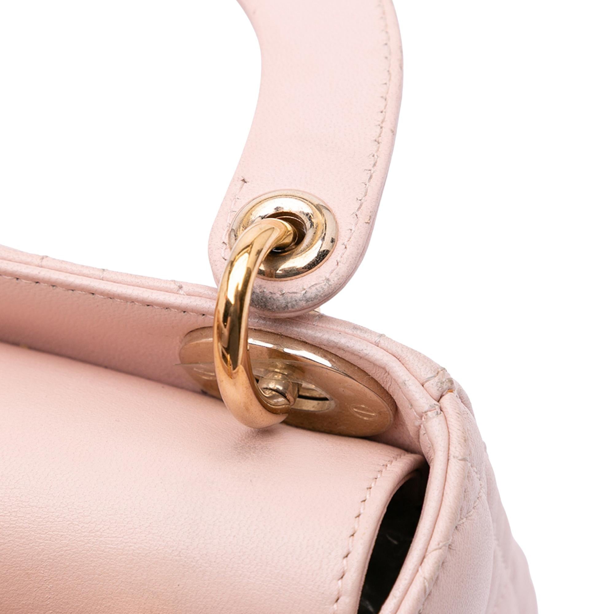 Dior Mini Lambskin Cannage Lady Dior