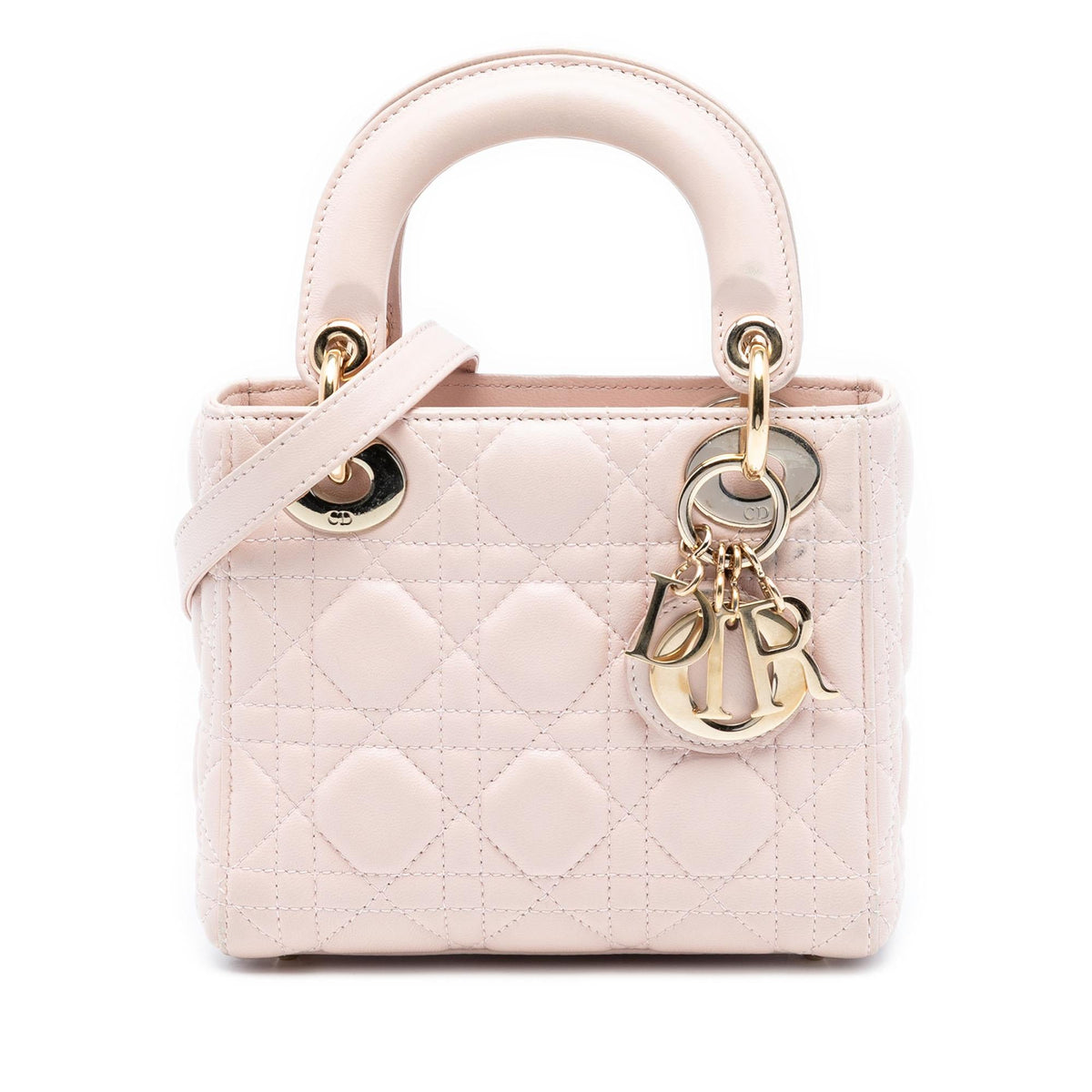 Dior Mini Lambskin Cannage Lady Dior