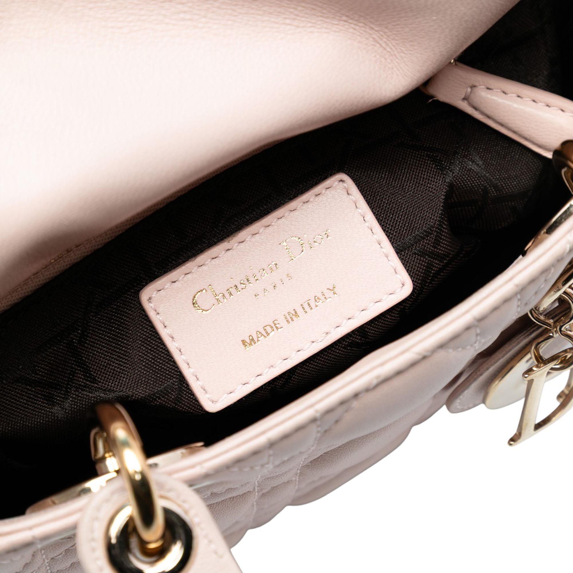Dior Mini Lambskin Cannage Lady Dior