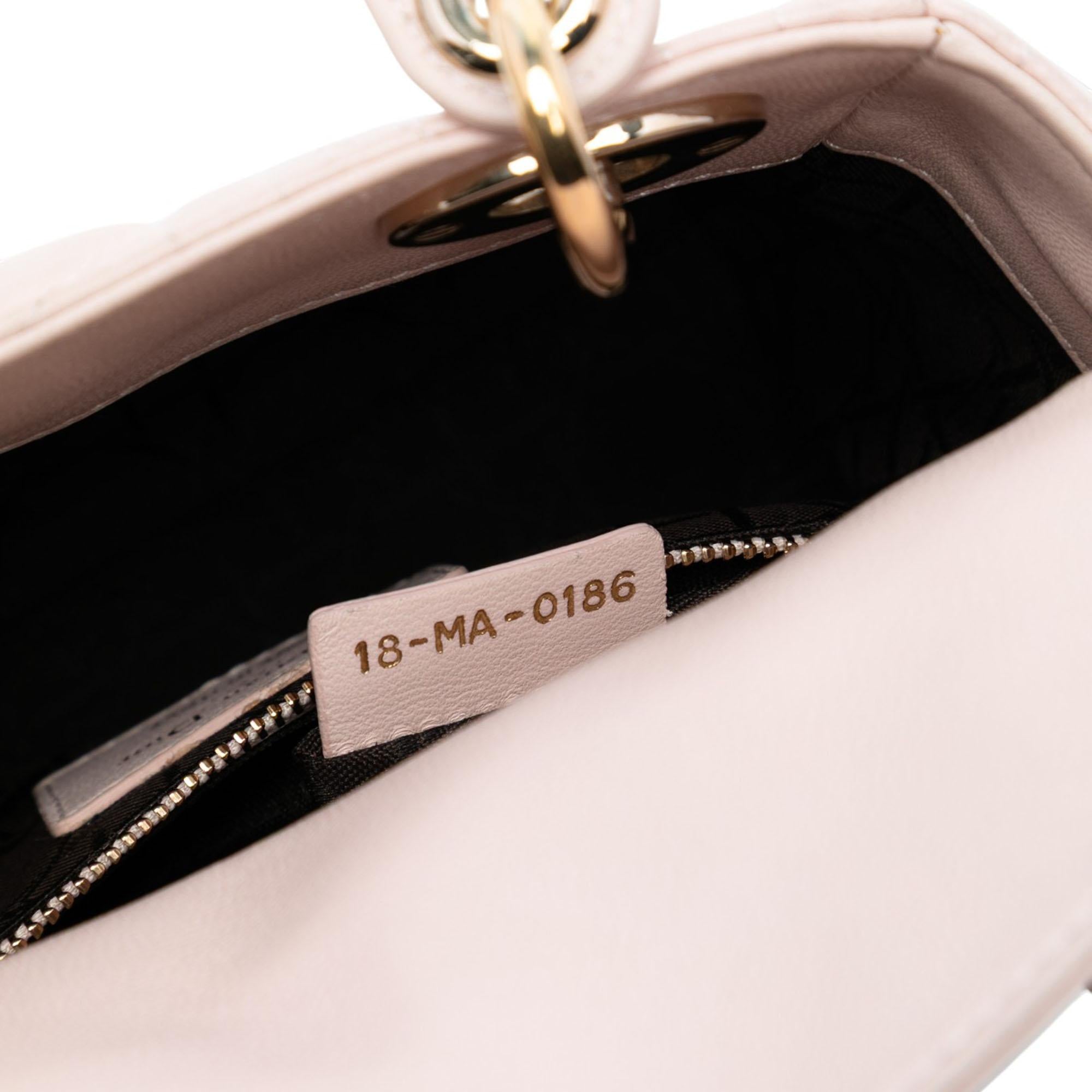 Dior Mini Lambskin Cannage Lady Dior