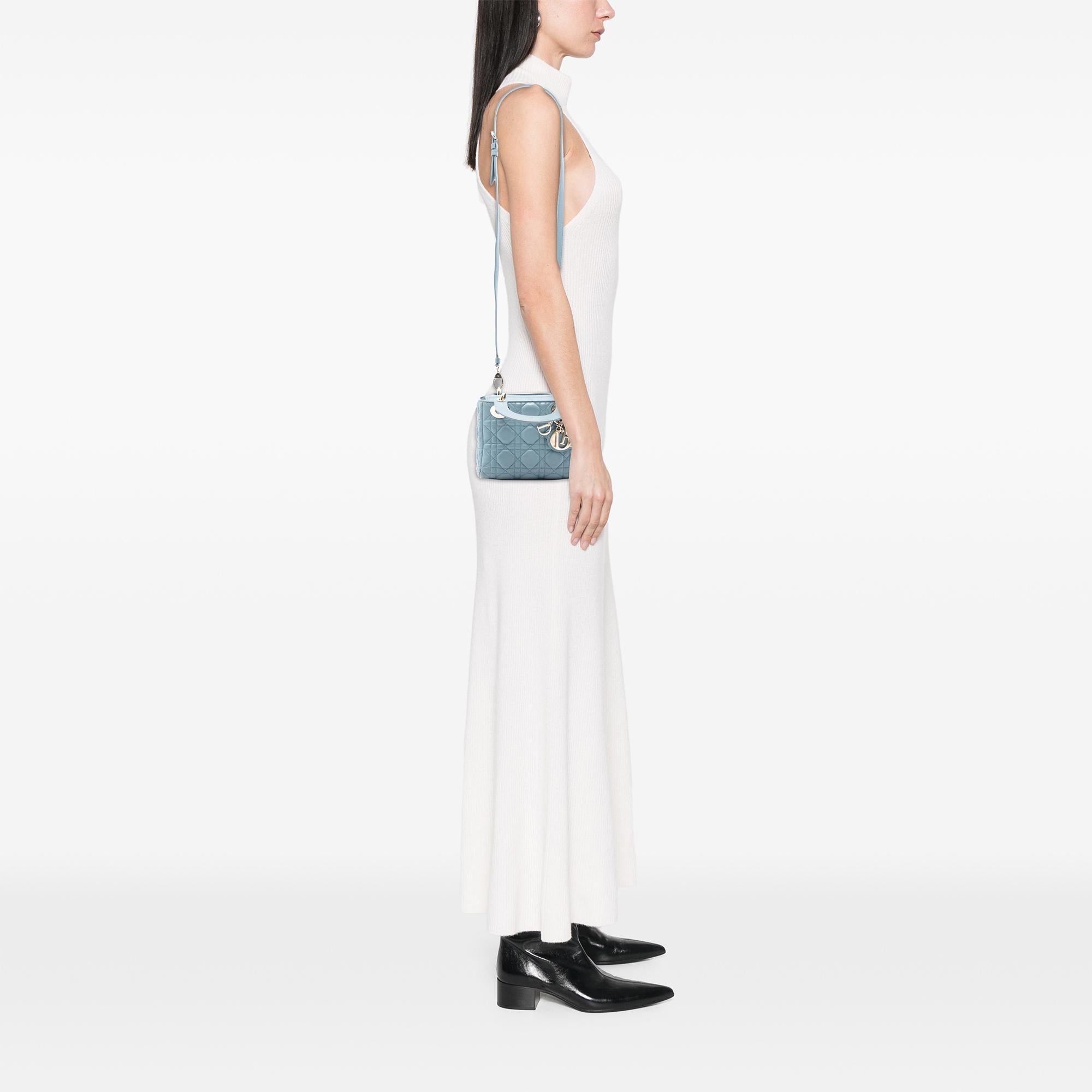 Dior Mini Lambskin Cannage Lady Dior