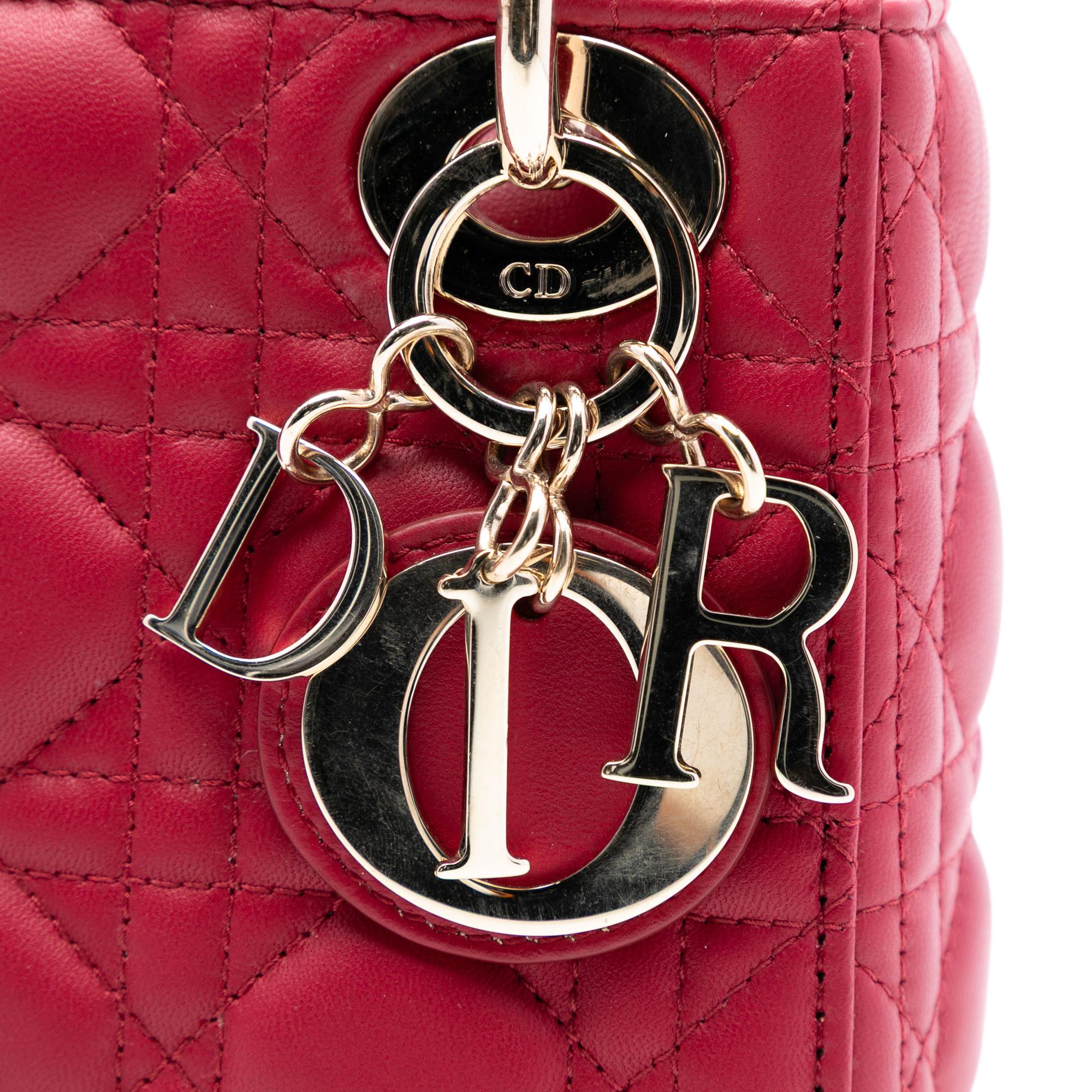 Dior Mini Lambskin Cannage Lady Dior