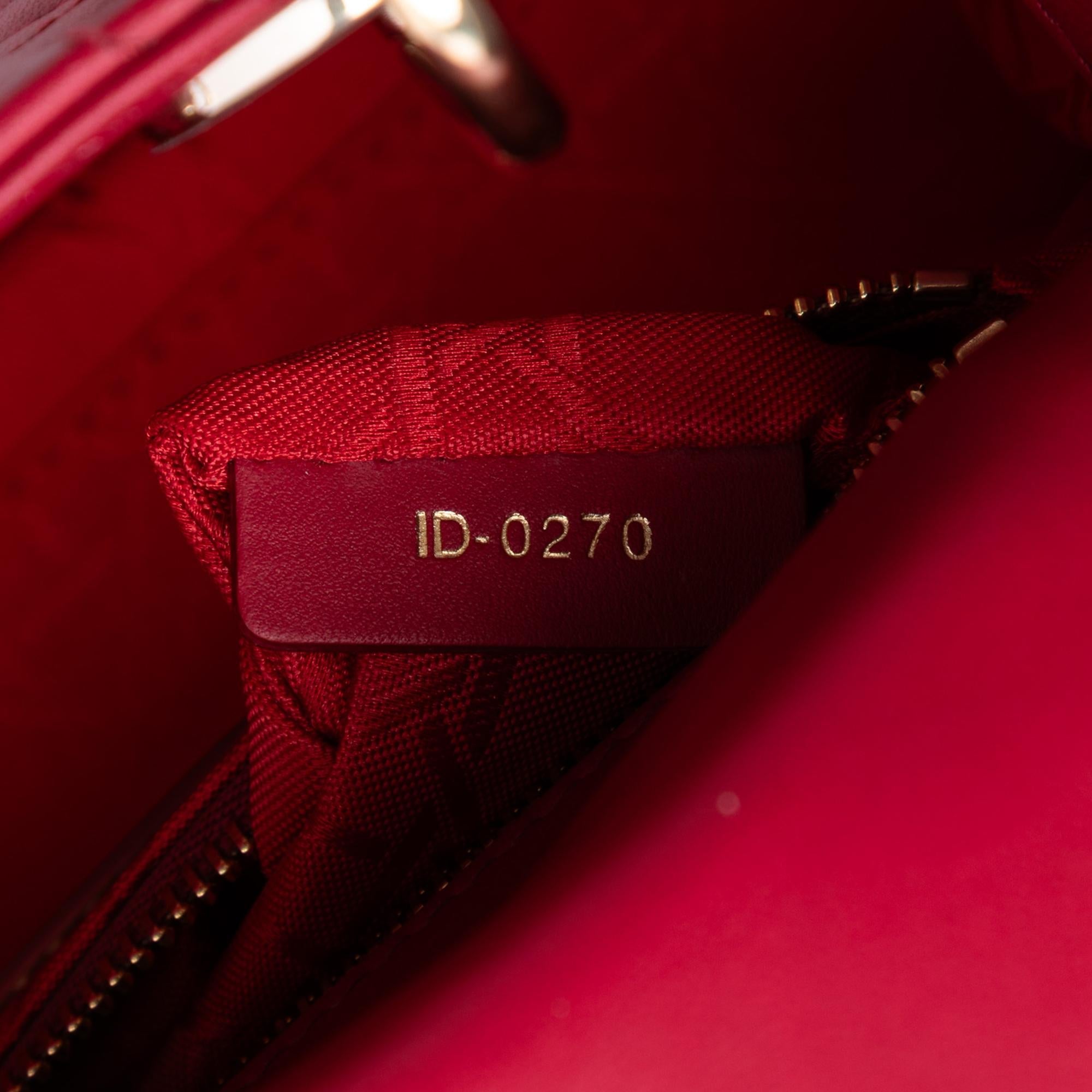 Dior Mini Lambskin Cannage Lady Dior