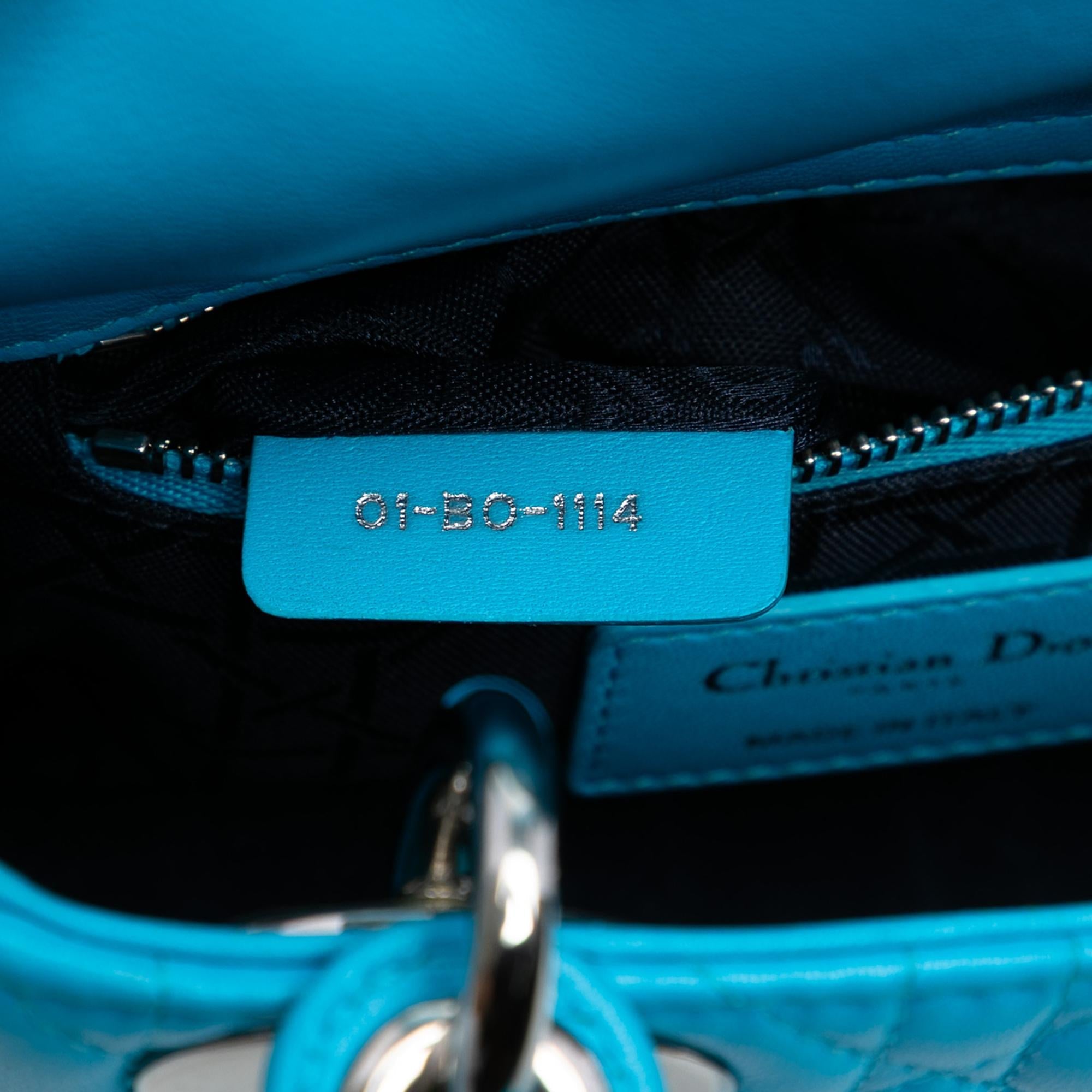 Dior Mini Lambskin Cannage Lady Dior