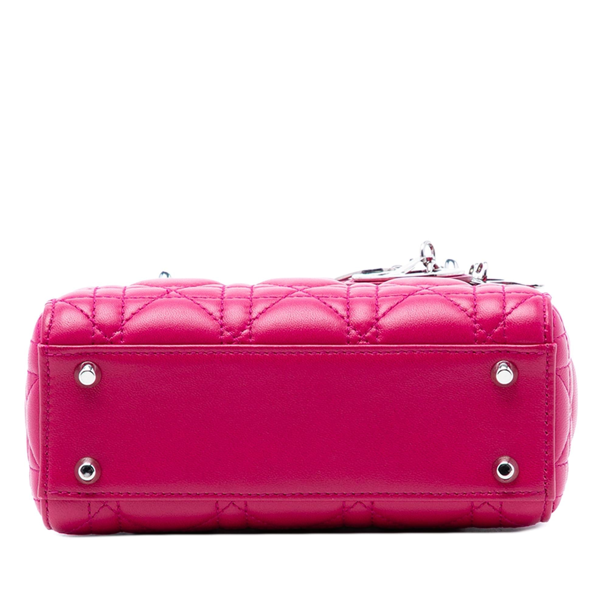 Dior Mini Lambskin Cannage Lady Dior