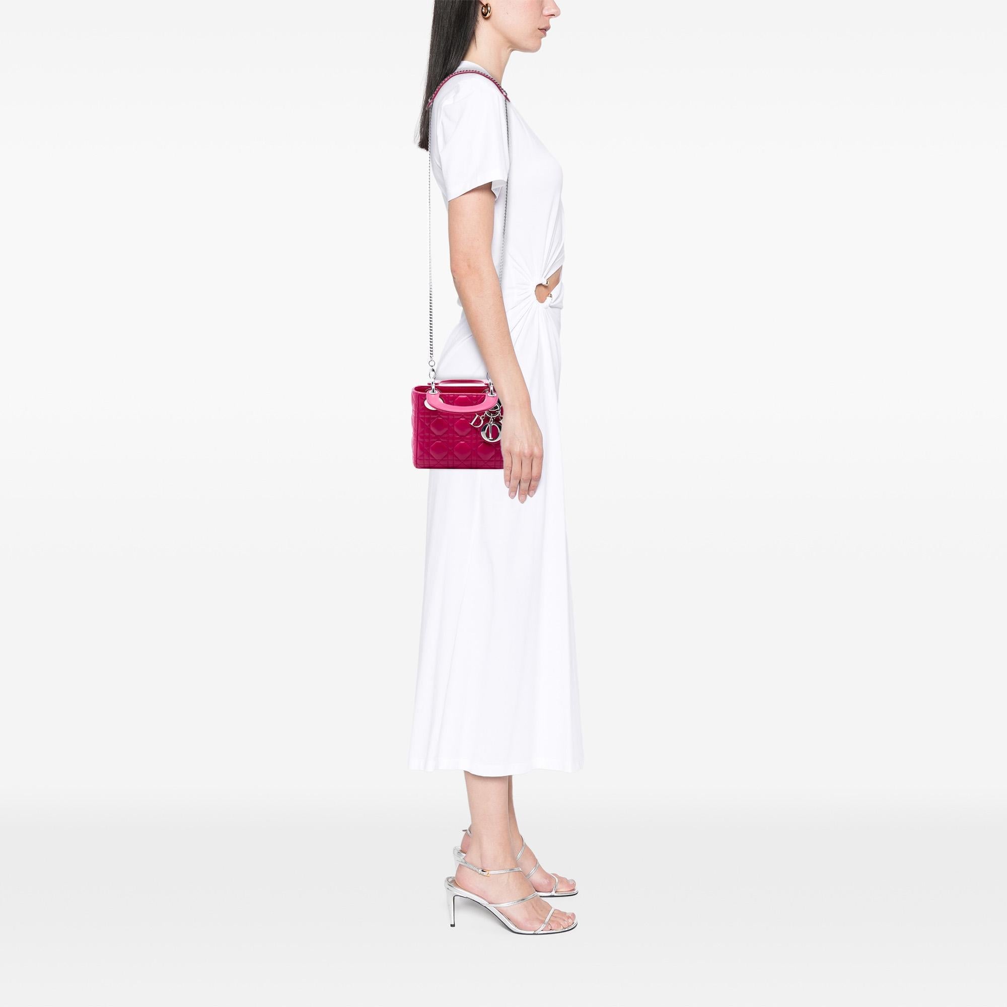 Dior Mini Lambskin Cannage Lady Dior