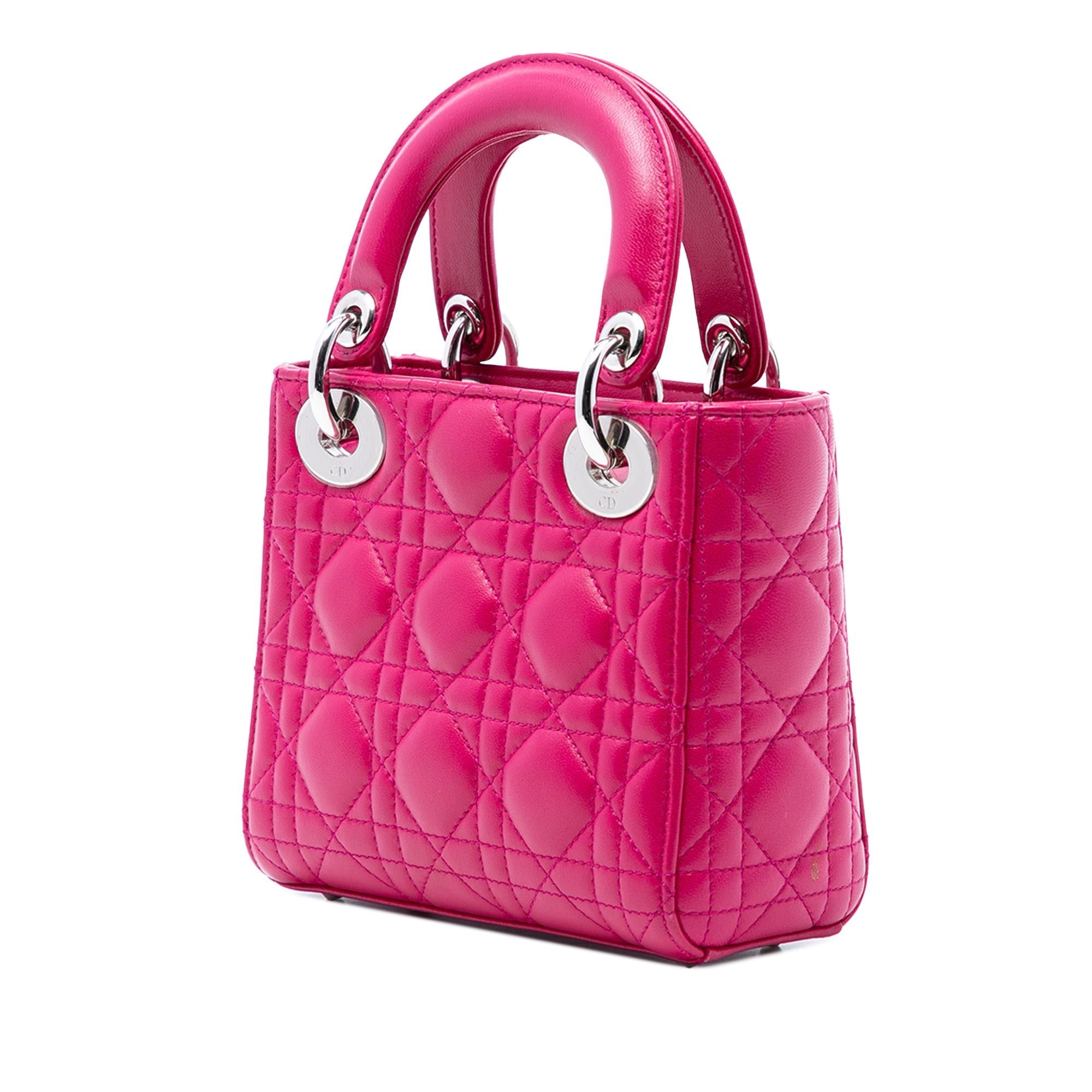 Dior Mini Lambskin Cannage Lady Dior