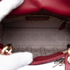 Dior Mini Lambskin Cannage Lady Dior