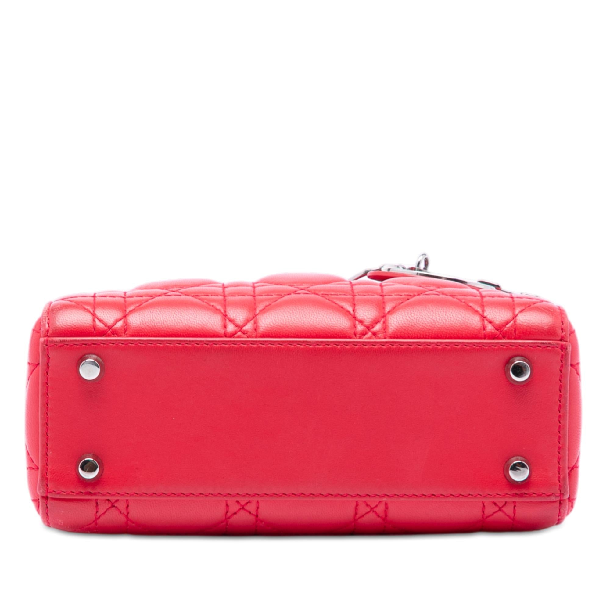 Dior Mini Lambskin Cannage Lady Dior