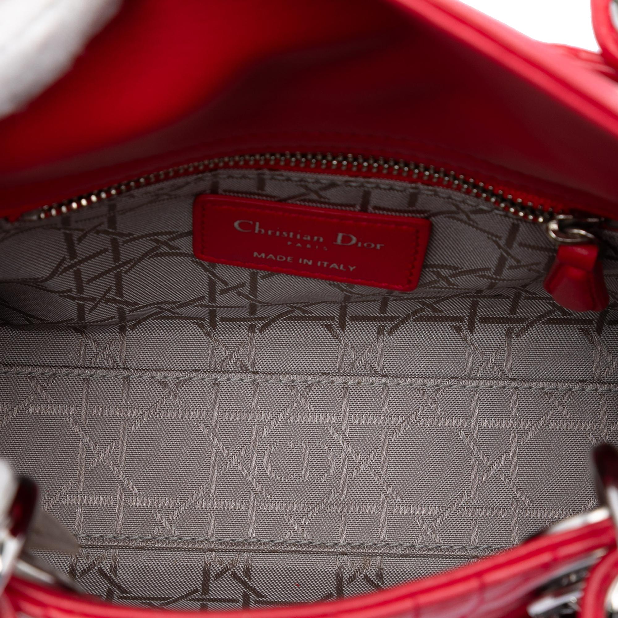 Dior Mini Lambskin Cannage Lady Dior