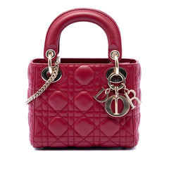 Dior Mini Lambskin Cannage Lady Dior