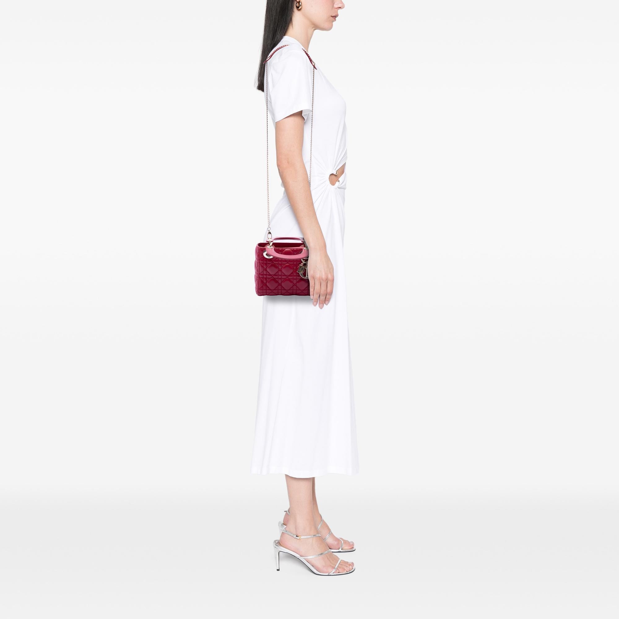Dior Mini Lambskin Cannage Lady Dior