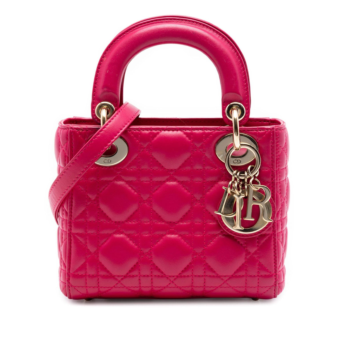 Dior Mini Lambskin Cannage Lady Dior