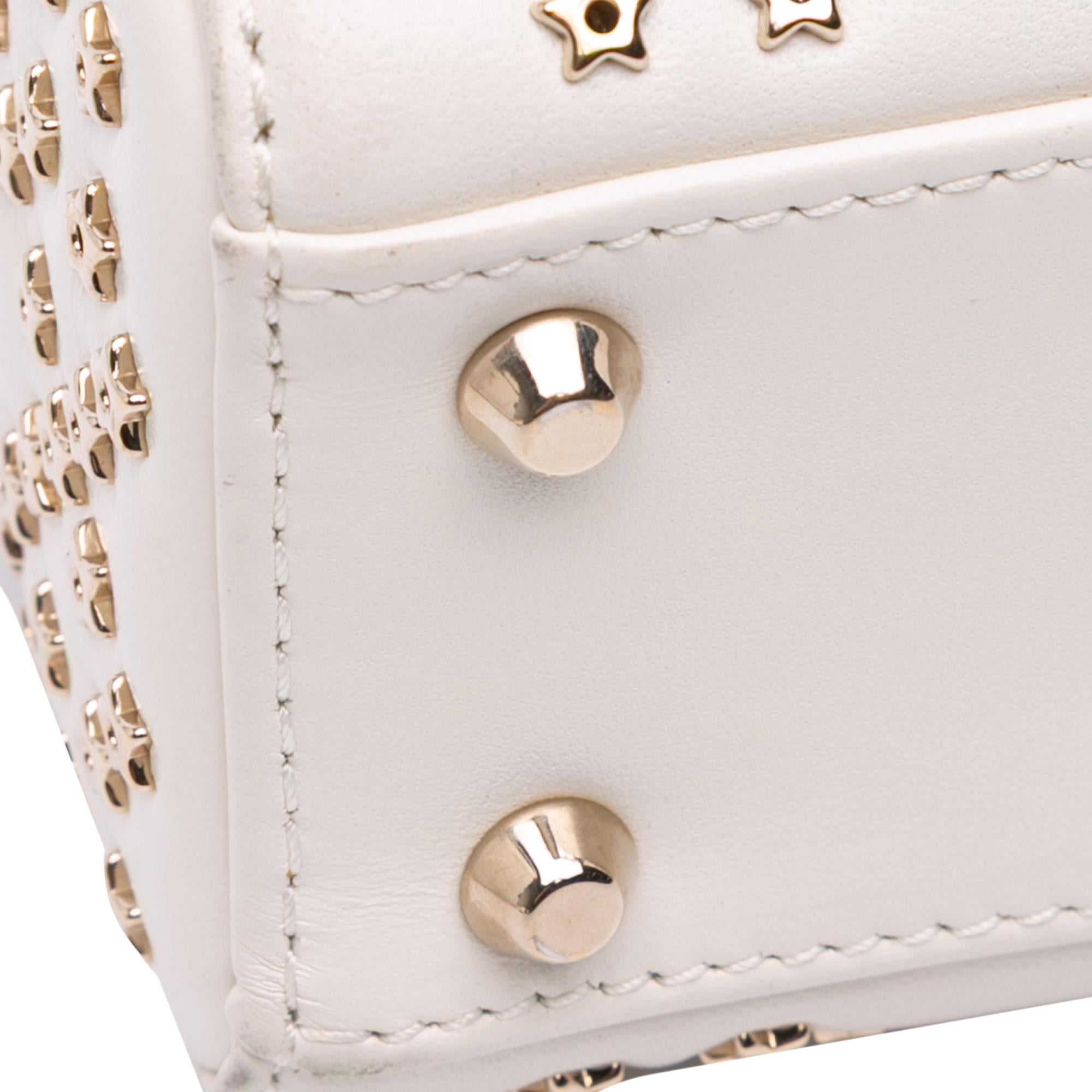Dior Mini Lambskin Cannage Lucky Star Studded Lady Dior