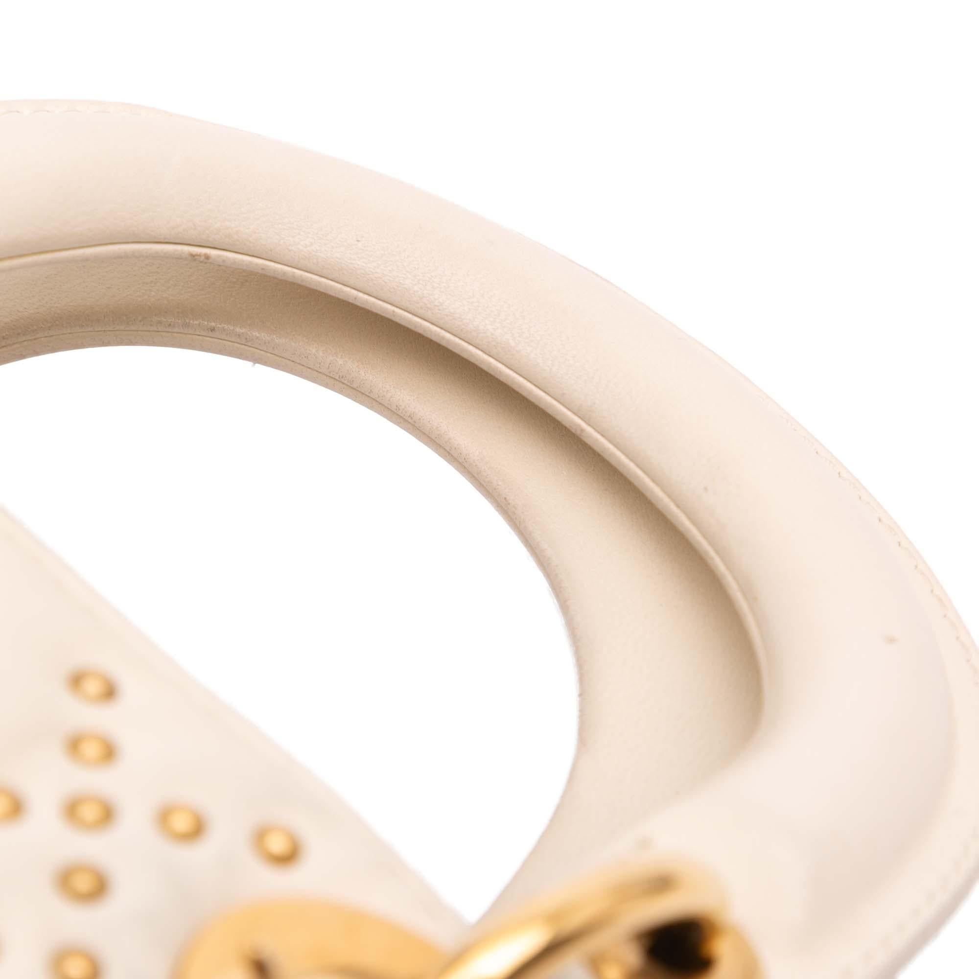 Dior Mini Lambskin Cannage Studded Supple Lady Dior
