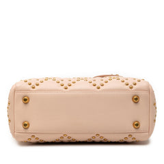 Dior Mini Lambskin Cannage Studded Supple Lady Dior