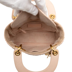 Dior Mini Lambskin Cannage Studded Supple Lady Dior