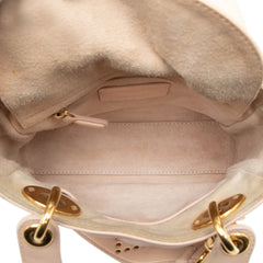 Dior Mini Lambskin Cannage Studded Supple Lady Dior