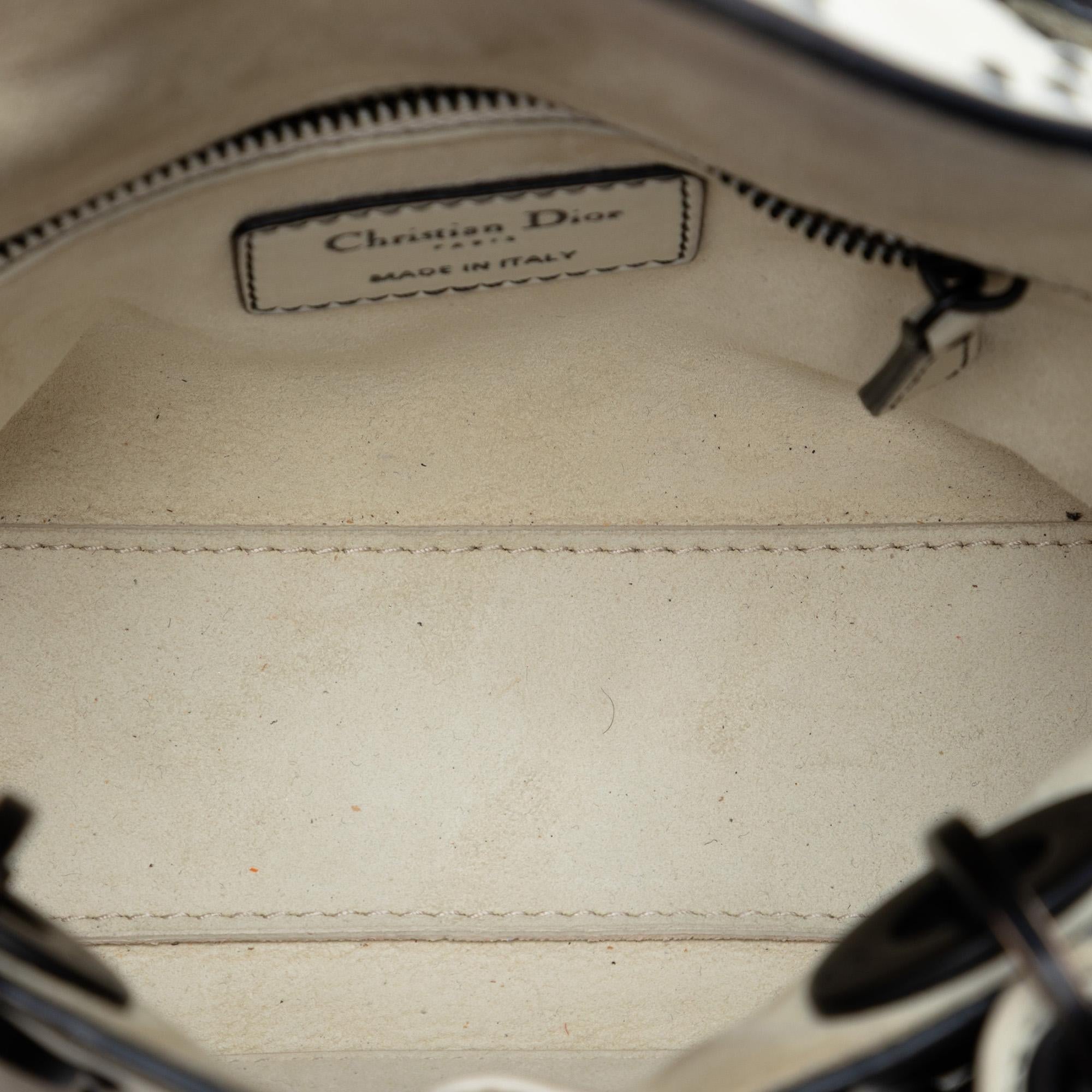 Dior Mini Lambskin Cannage Studded Supple Lady Dior