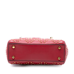 Dior Mini Lambskin Cannage Studded Supple Lady Dior