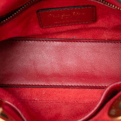 Dior Mini Lambskin Cannage Studded Supple Lady Dior